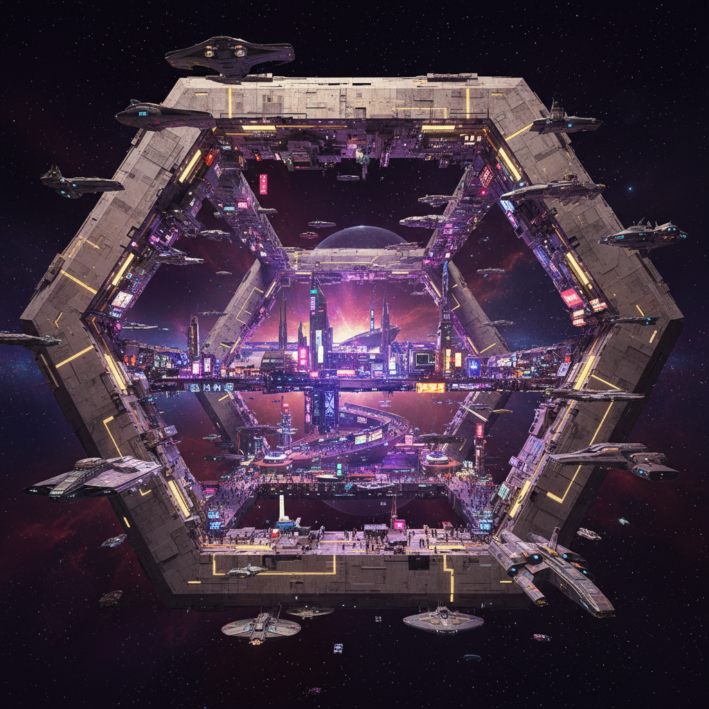 The Driftway — a colossal neutral space station